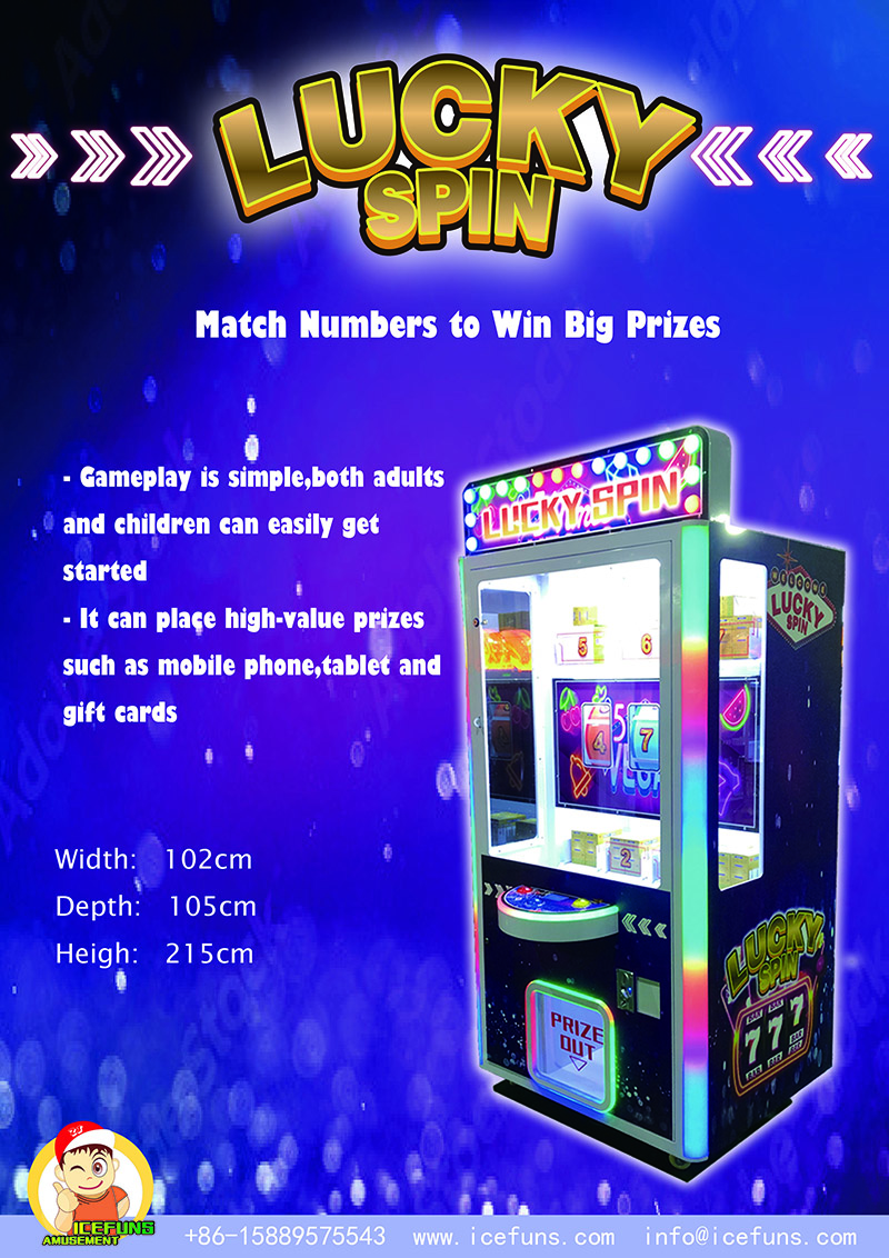 High Income Coin Operated Game Machine Lucky Spin for Amusement Arcades