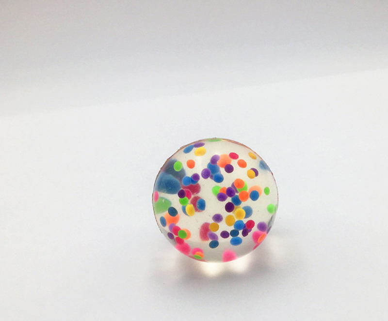 round clear bouncy ball
