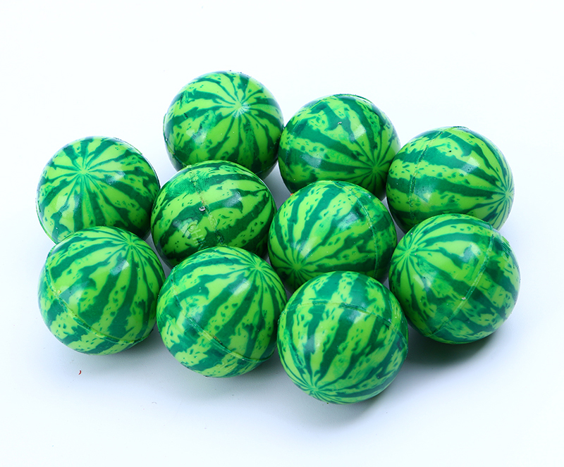 Green watermelon bouncy ball