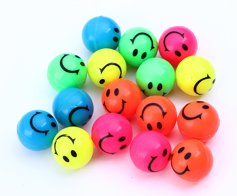 smile face bouncy ball