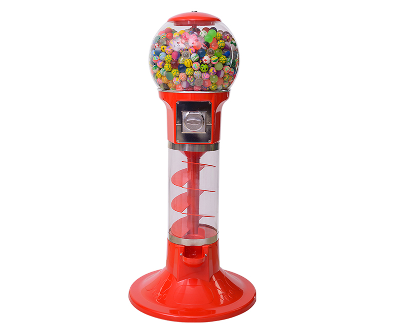 Spiral gashapon vending machine