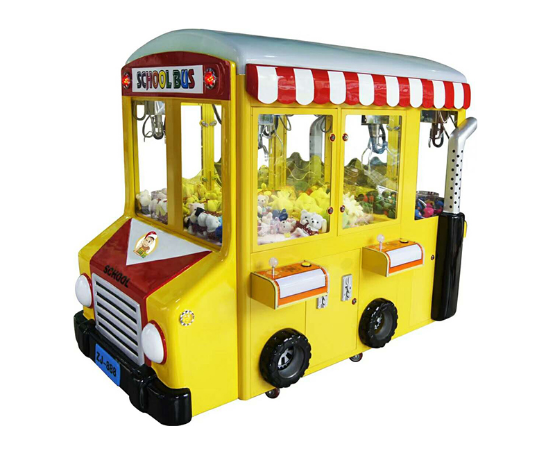 school bus claw crane machine