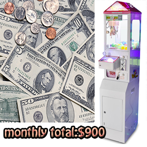 What is the benefit mini claw machine in 1 month