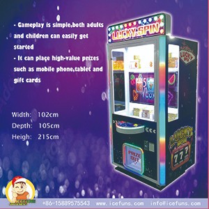 High Income Coin Operated Game Machine Lucky Spin for Amusement Arcades