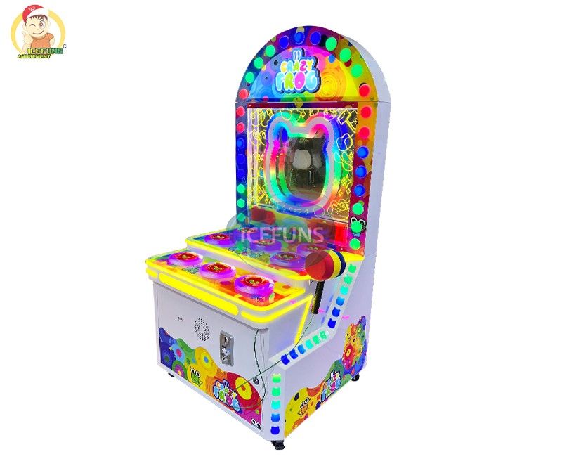 The new Crazy Frog II Hammer Arcade Game with coin operation is suitable for children and various entertainment venues, bringing you more business opportunities.