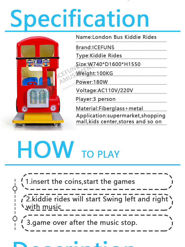London Bus Kiddie Rides
