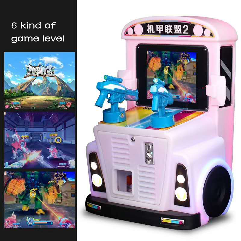 shooting kids arcade game machine for 2 player