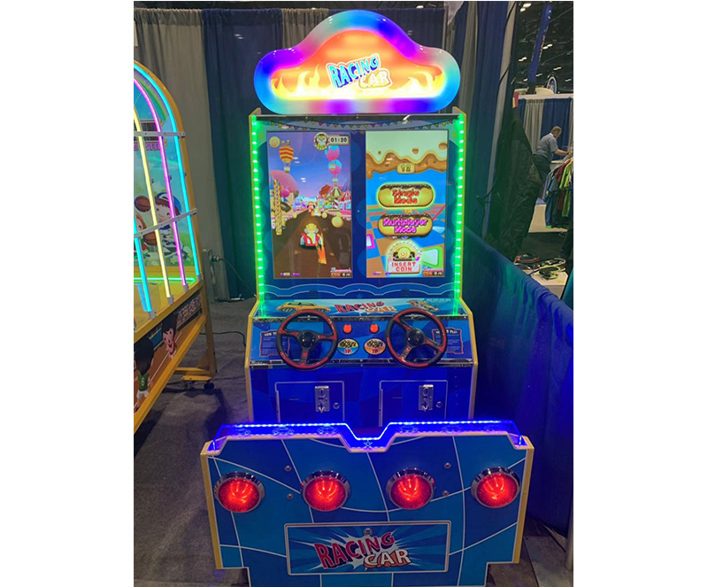 kids racing car arcade machine
