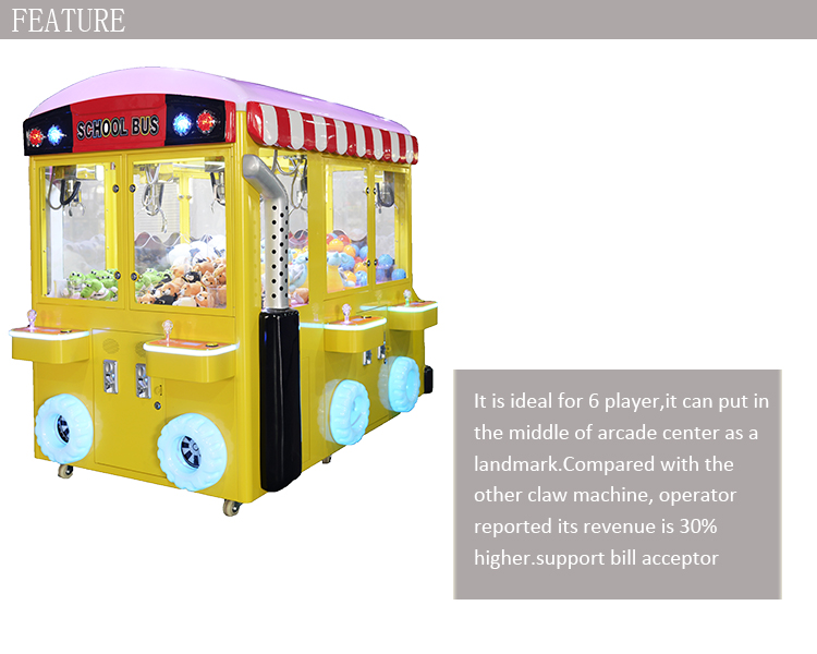 School Bus Claw Machine