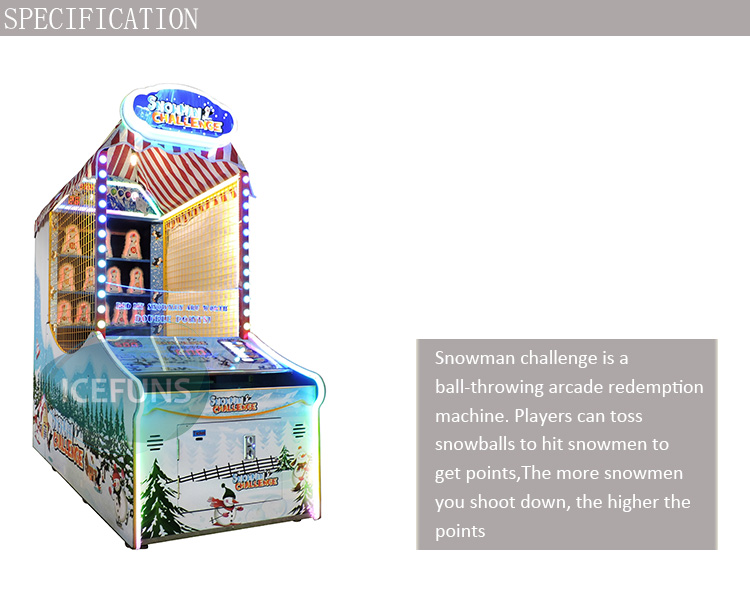 Snowman Challenge Arcade Game