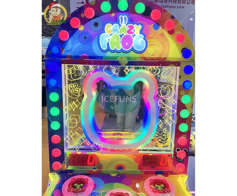 The new Crazy Frog II Hammer Arcade Game with coin operation is suitable for children and various entertainment venues, bringing you more business opportunities.