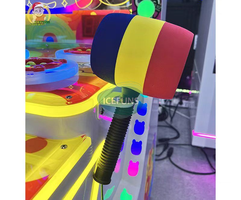 The new Crazy Frog II Hammer Arcade Game with coin operation is suitable for children and various entertainment venues, bringing you more business opportunities.