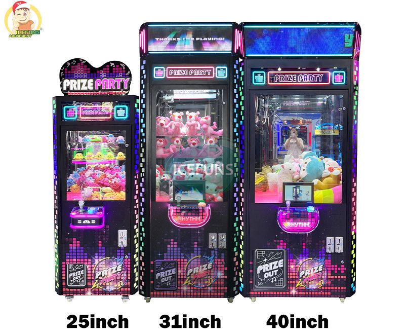 PRIZE PARTY 40-Inch Claw Machine with LCD Advertising Screens
